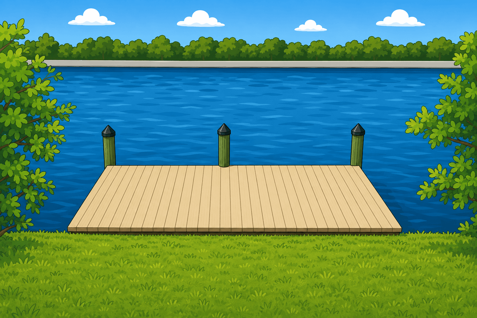 Cape Coral residential dock planning illustration